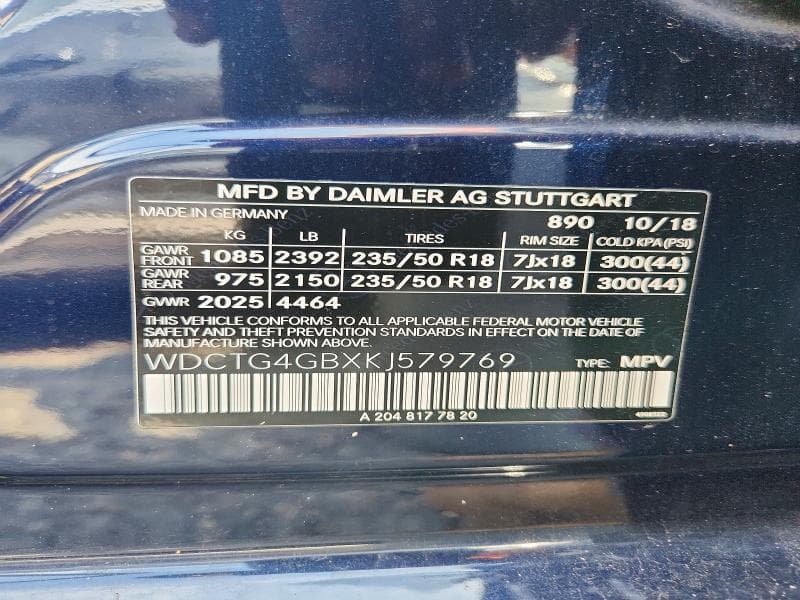 2019 MERCEDES-BENZ GLA 250 4MATIC 13