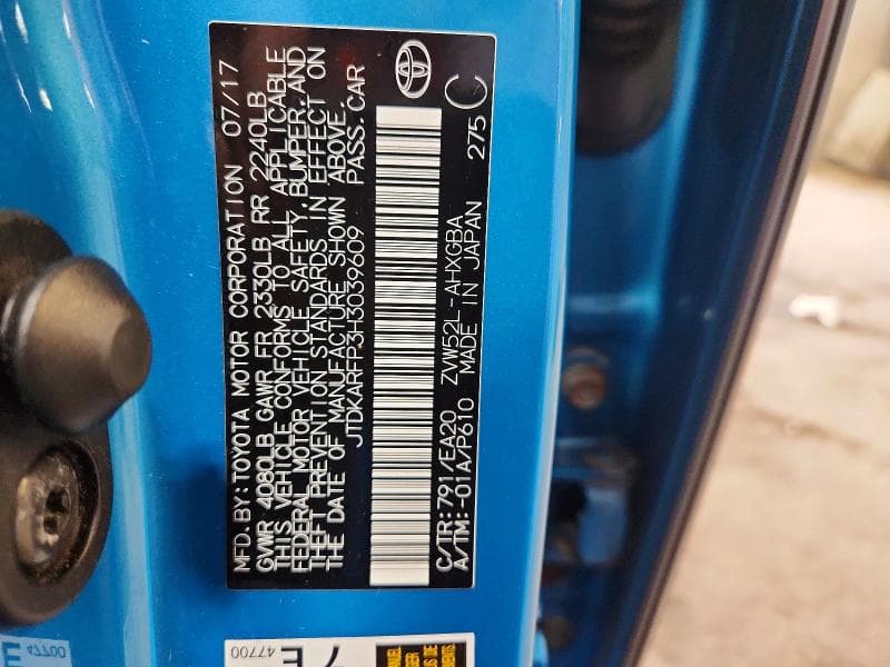 2017 TOYOTA PRIUS PRIME PREMIUM 13