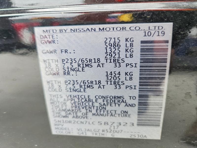 2020 NISSAN PATHFINDER SL 13