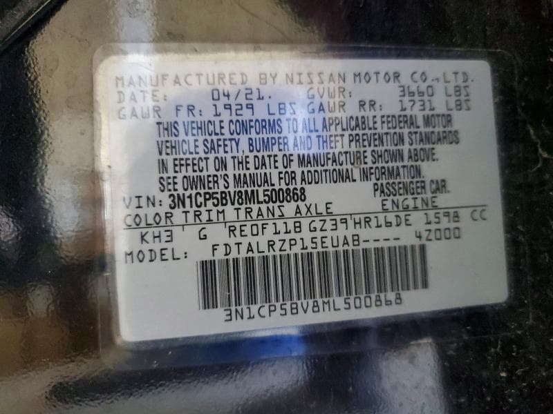 2021 NISSAN KICKS S 12