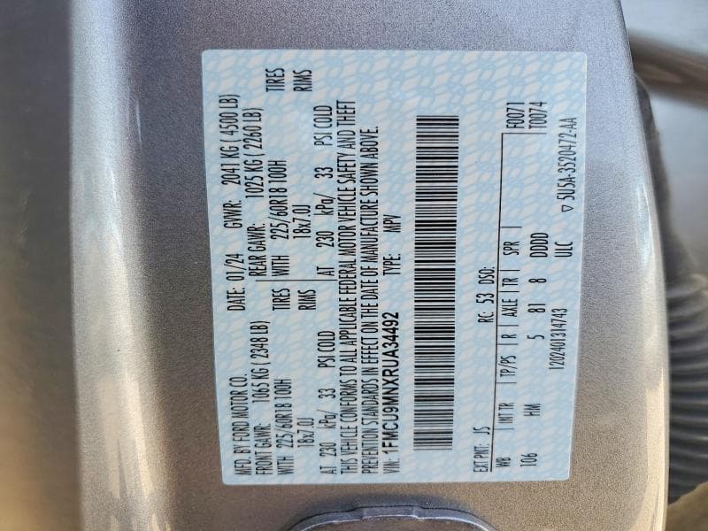 2024 FORD ESCAPE ST LINE 13