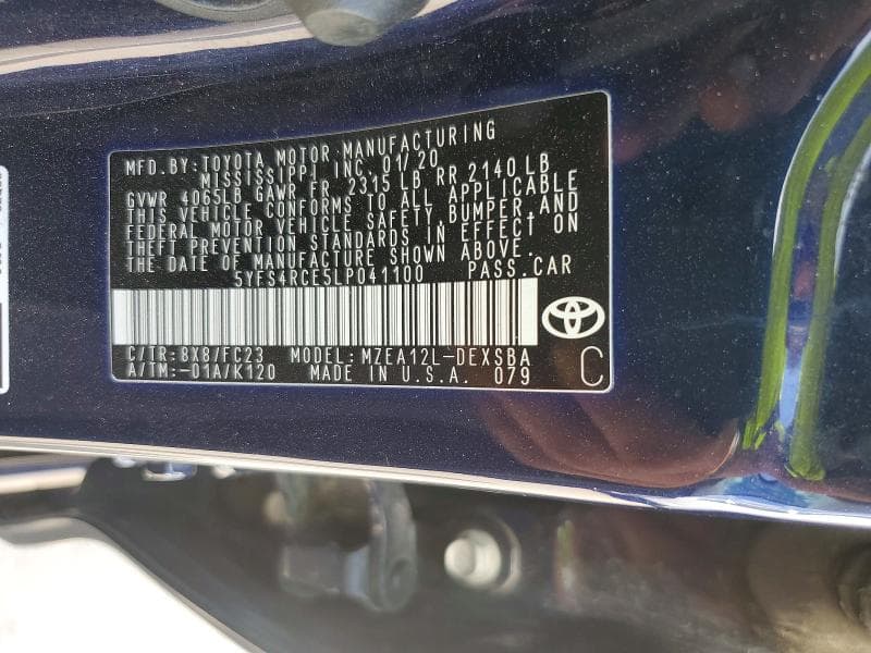 2020 TOYOTA COROLLA SE 12