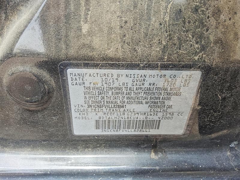 2020 NISSAN VERSA SR 12
