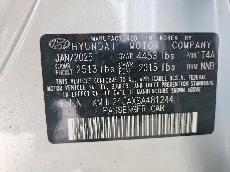 2025 HYUNDAI SONATA SE 10