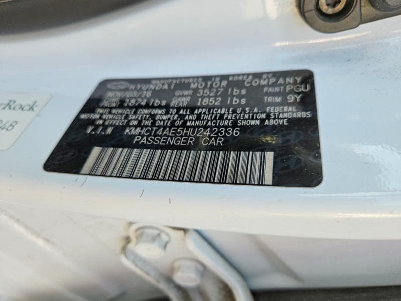 2017 HYUNDAI ACCENT SE 12