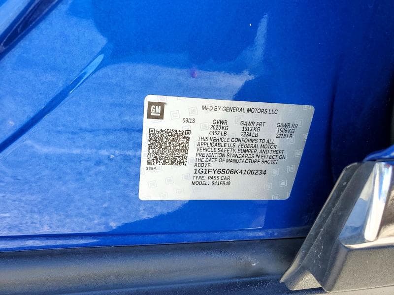 2019 CHEVROLET BOLT EV LT 12