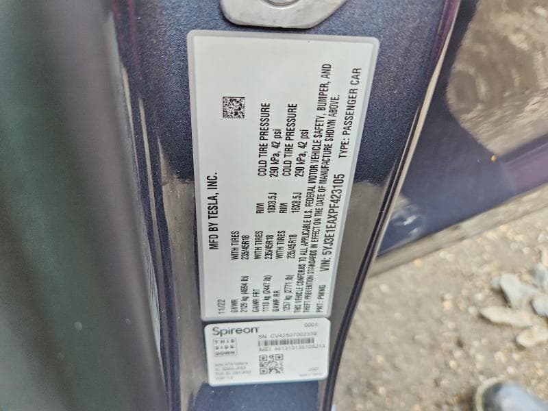 2023 TESLA MODEL 3 12
