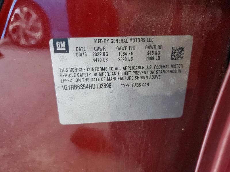 2017 CHEVROLET VOLT PREMIER 12