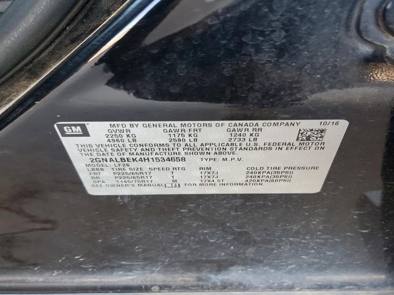 2017 CHEVROLET EQUINOX LS 13