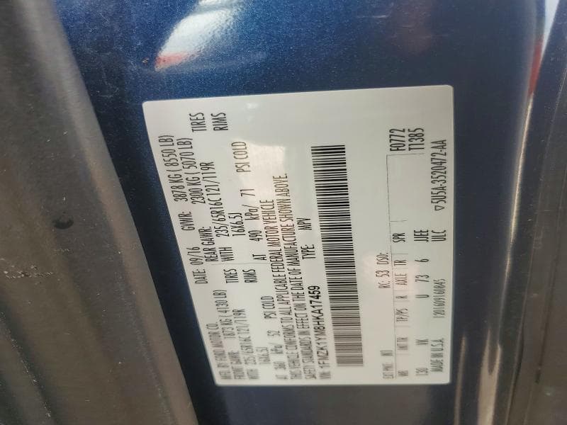 2017 FORD TRANSIT T-150 13