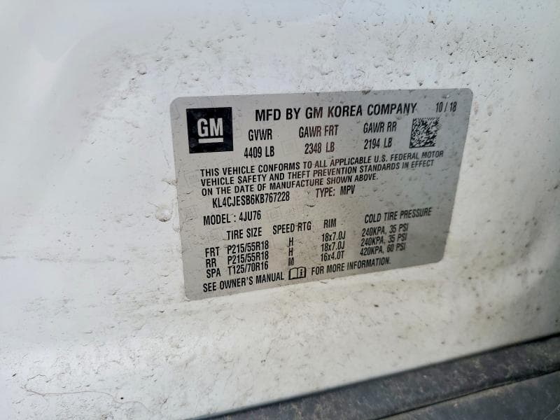 2019 BUICK ENCORE PREFERRED 13