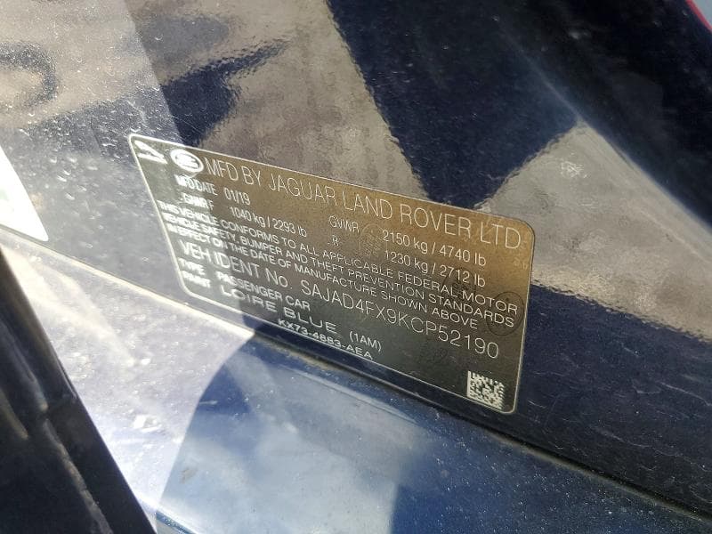 2019 JAGUAR XE PREMIUM 12