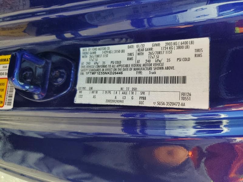 2022 FORD F150 12