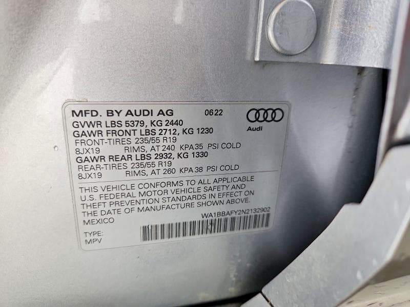 2022 AUDI Q5 PREMIUM PLUS 40 12