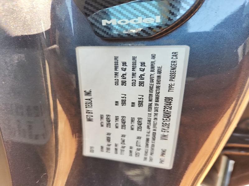 2019 TESLA MODEL 3 12