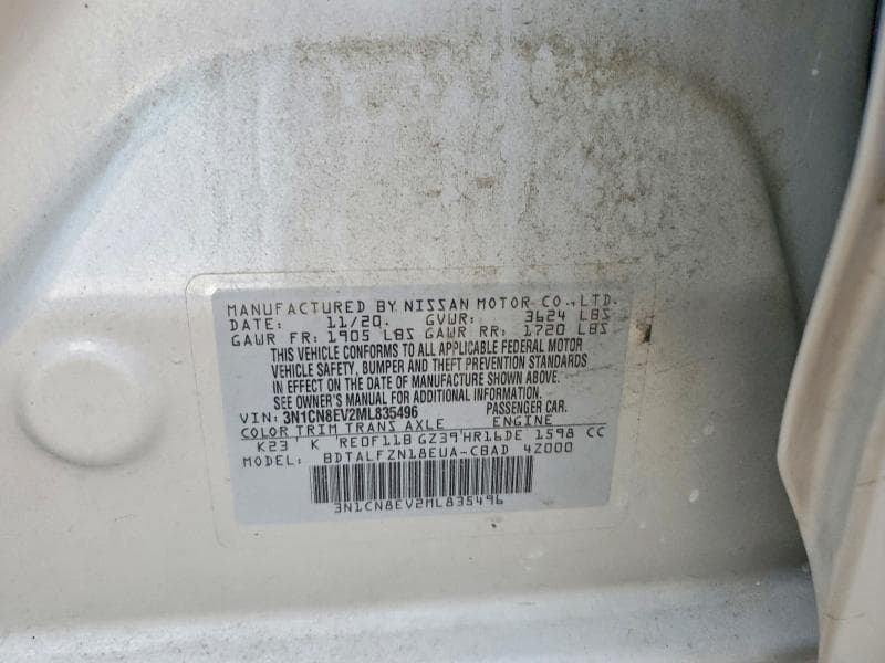 2021 NISSAN VERSA SV 12