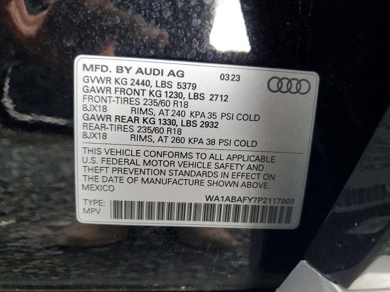 2023 AUDI Q5 PREMIUM 40 14