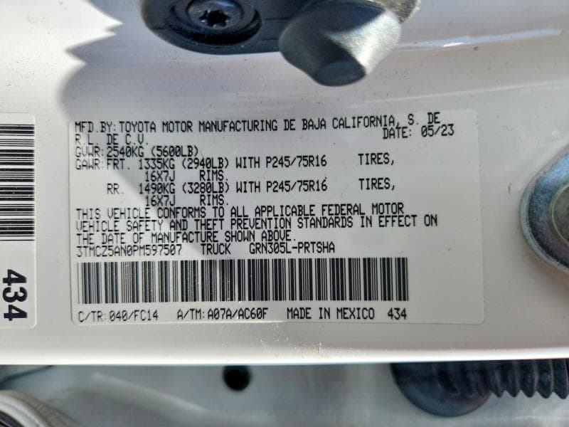 2023 TOYOTA TACOMA SR5 V6 12