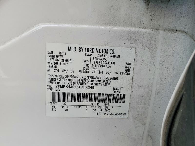 2019 FORD EDGE SEL 13