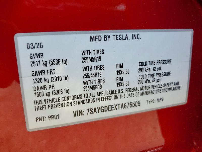 2026 TESLA MODEL Y 14