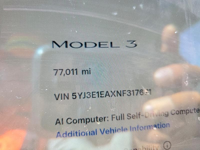 2022 TESLA MODEL 3 9