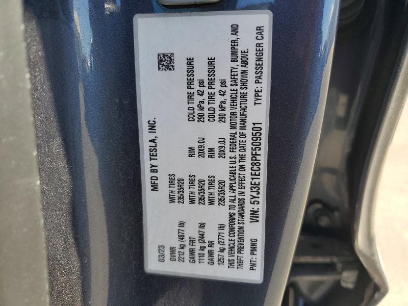 2023 TESLA MODEL 3 12