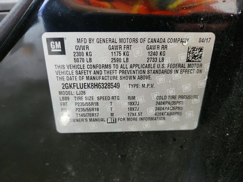 2017 GMC TERRAIN SLT 13