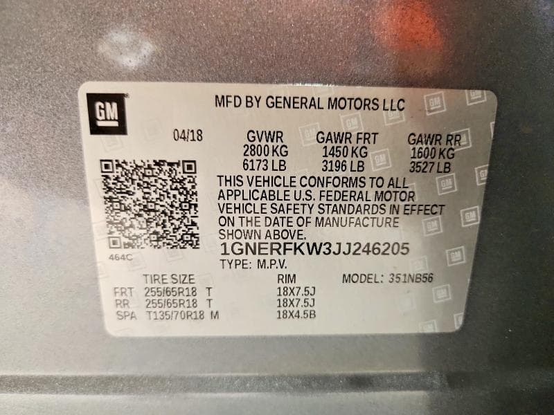 2018 CHEVROLET TRAVERSE LS 13