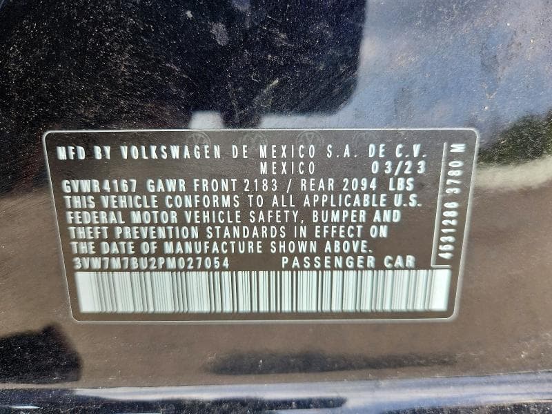 2023 VOLKSWAGEN JETTA SE 12