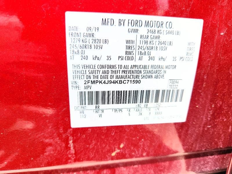 2019 FORD EDGE SEL 13