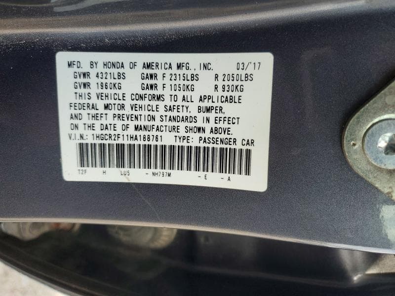 2017 HONDA ACCORD SPORT SPECIAL EDITION 13