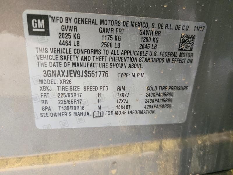 2018 CHEVROLET EQUINOX LT 13
