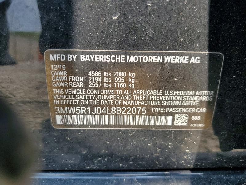 2020 BMW 330I 12