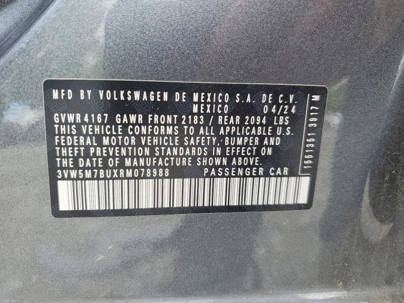 2024 VOLKSWAGEN JETTA S 12