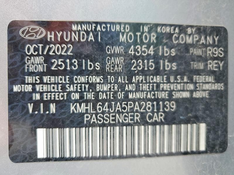 2023 HYUNDAI SONATA SEL 12