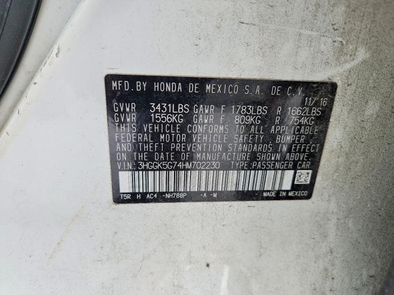 2017 HONDA FIT EX 13