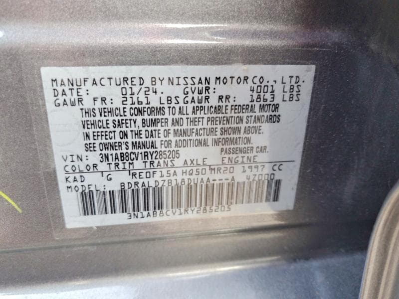 2024 NISSAN SENTRA SV 12