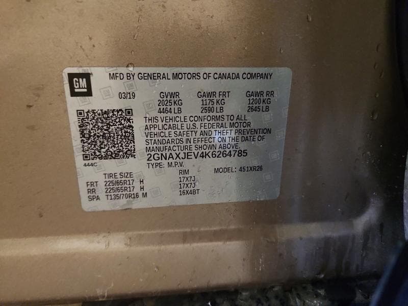 2019 CHEVROLET EQUINOX LT 13