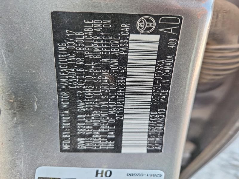 2017 TOYOTA COROLLA SE 13