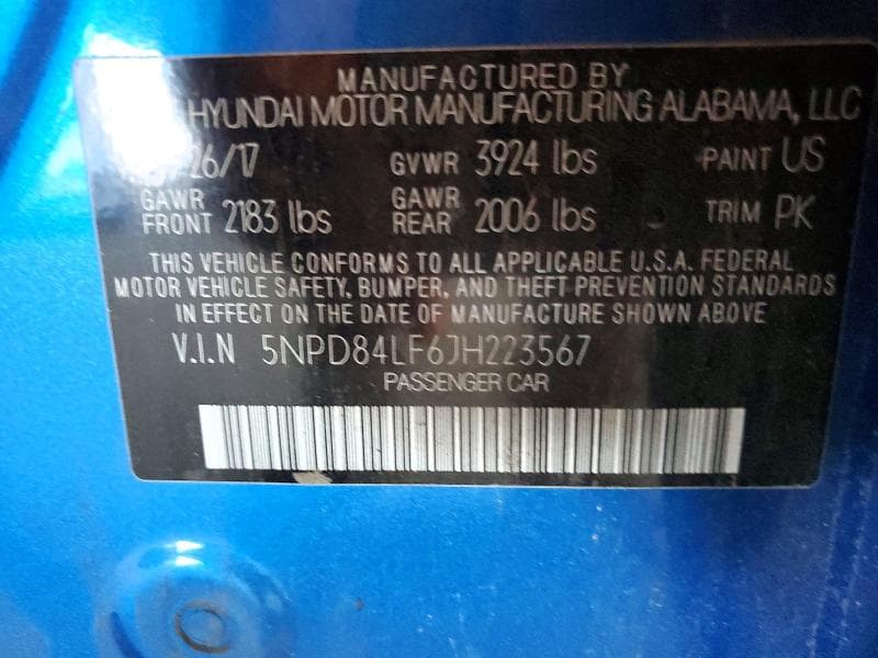 2018 HYUNDAI ELANTRA SEL 12