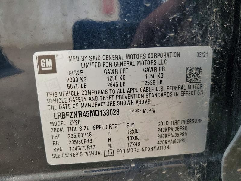 2021 BUICK ENVISION ESSENCE 13