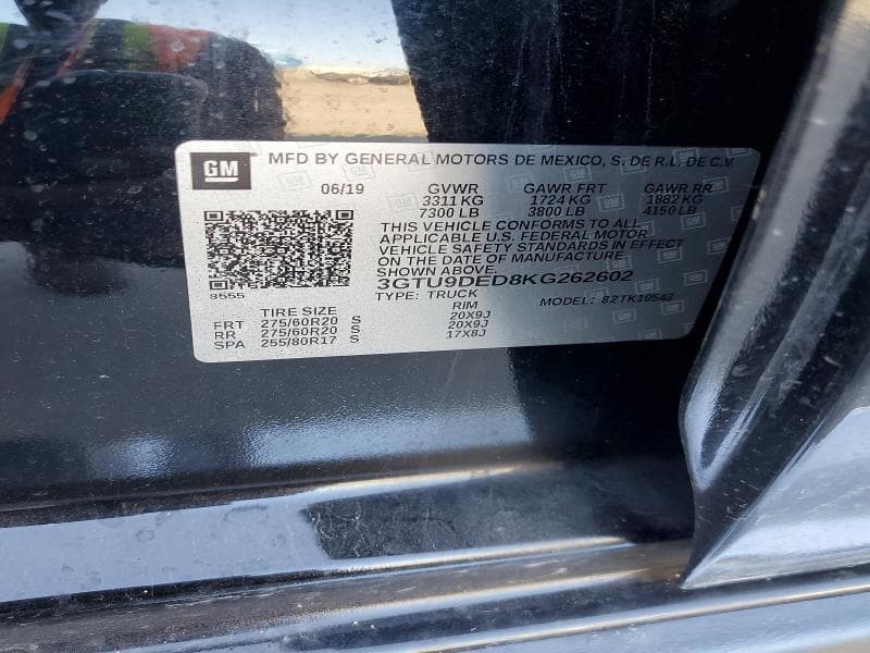 2019 GMC SIERRA K1500 SLT 12
