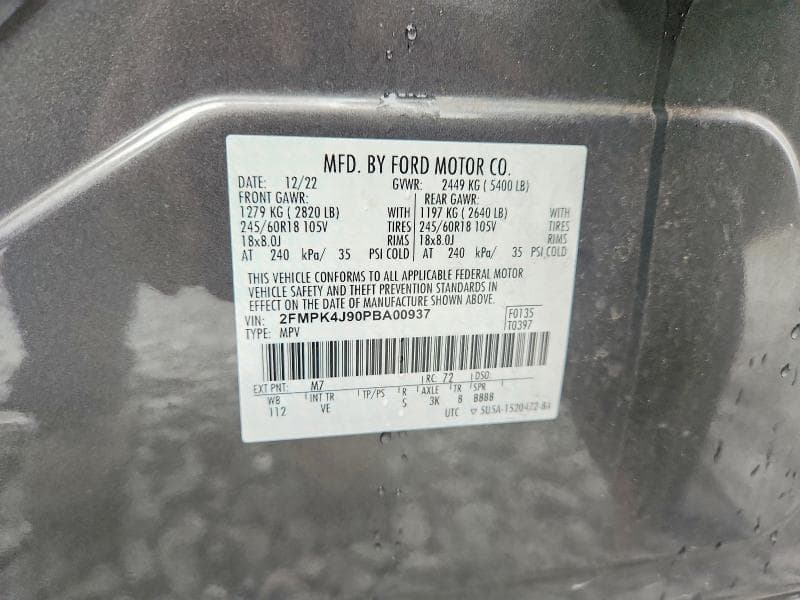 2023 FORD EDGE SEL 12