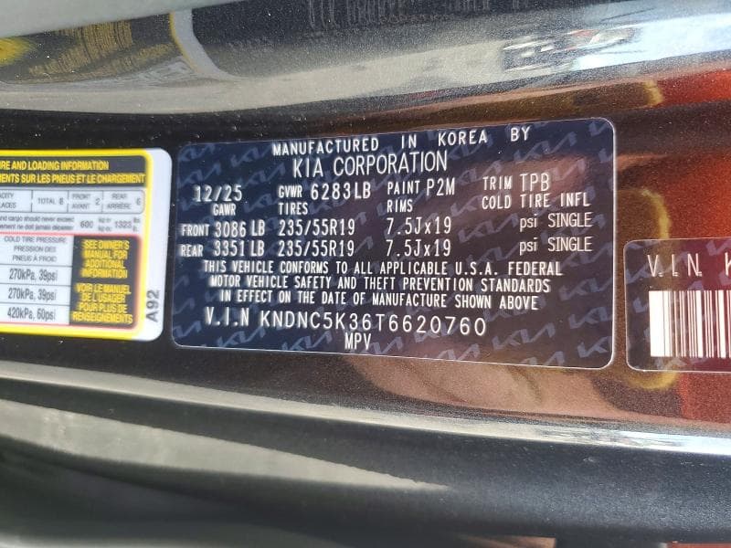 2026 KIA CARNIVAL EX 13