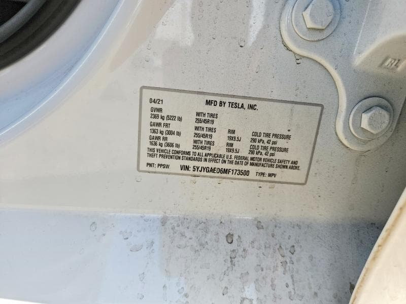 2021 TESLA MODEL Y 13