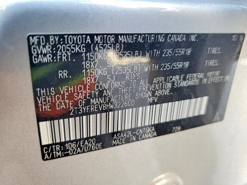 2017 TOYOTA RAV4 LIMITED 13