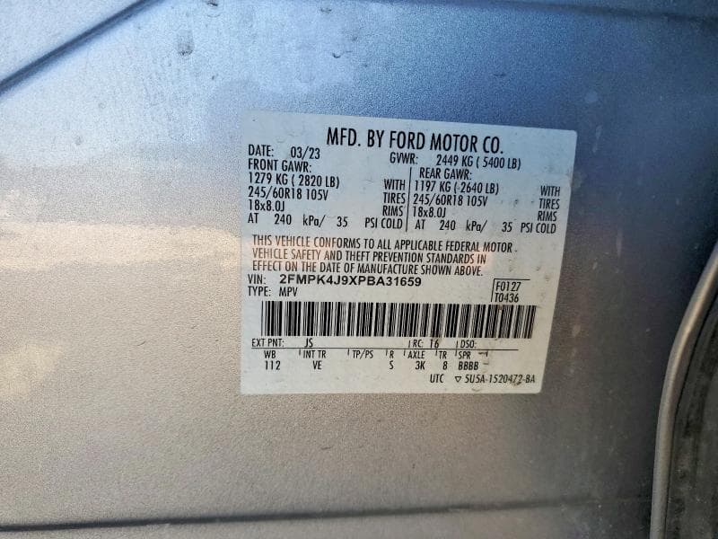 2023 FORD EDGE SEL 12
