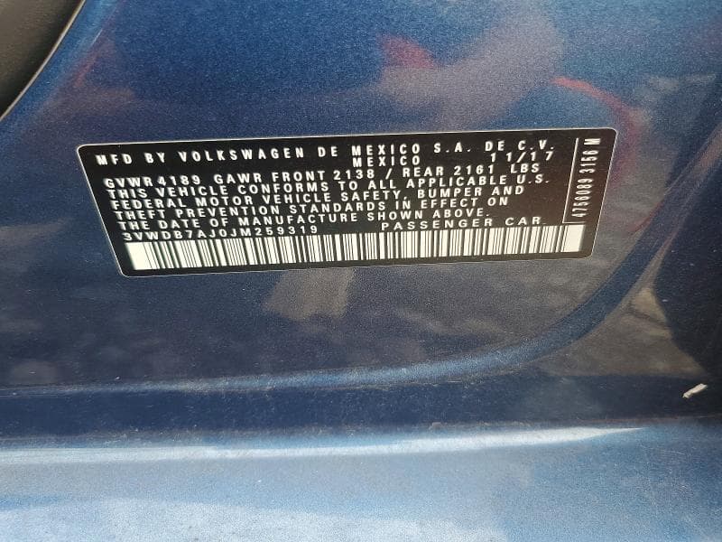 2018 VOLKSWAGEN JETTA SE 12