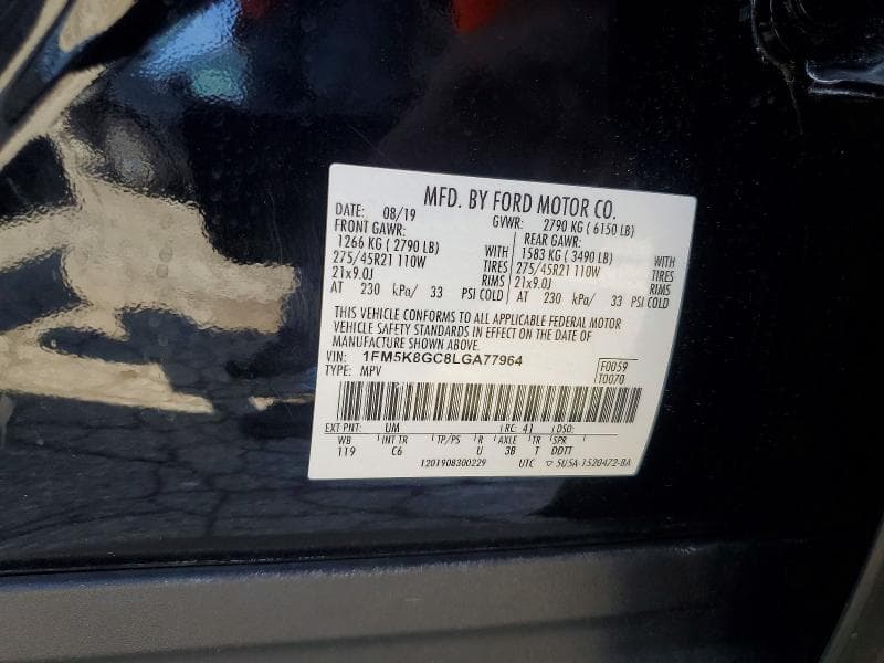 2020 FORD EXPLORER ST 13