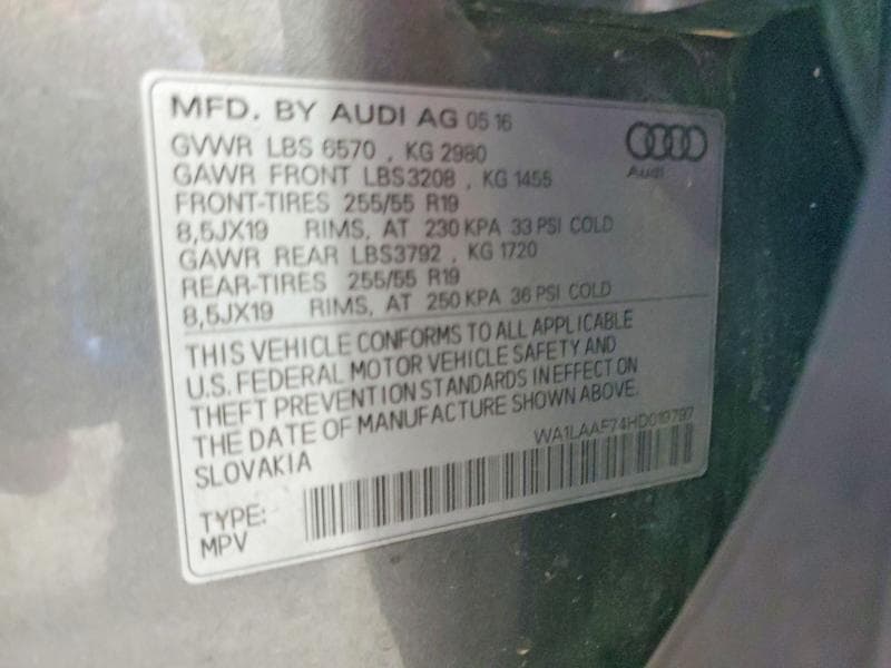2017 AUDI Q7 PREMIUM PLUS 13